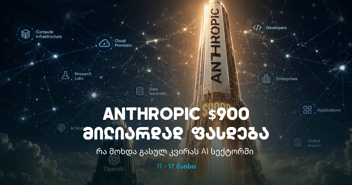 Anthropic პირველად უსწრებს OpenAI-ის და $900-მილიარდად ფასდება | კვირის AI სიახლეები